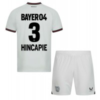 Camisa de Futebol Bayer Leverkusen Piero Hincapie #3 Equipamento Secundário Infantil 2023-24 Manga Curta (+ Calças curtas)